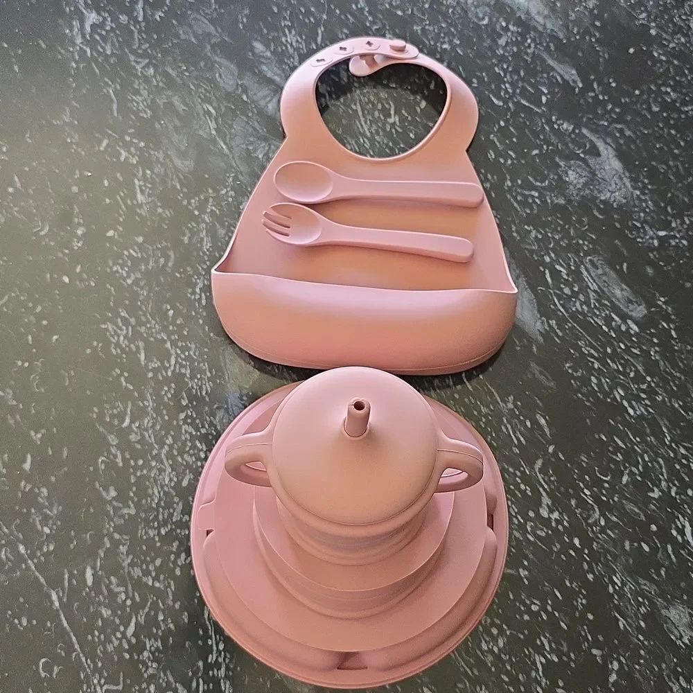 BRAND NEW SILICONE BABY FEEDING SET G1 - Picture 9 of 11